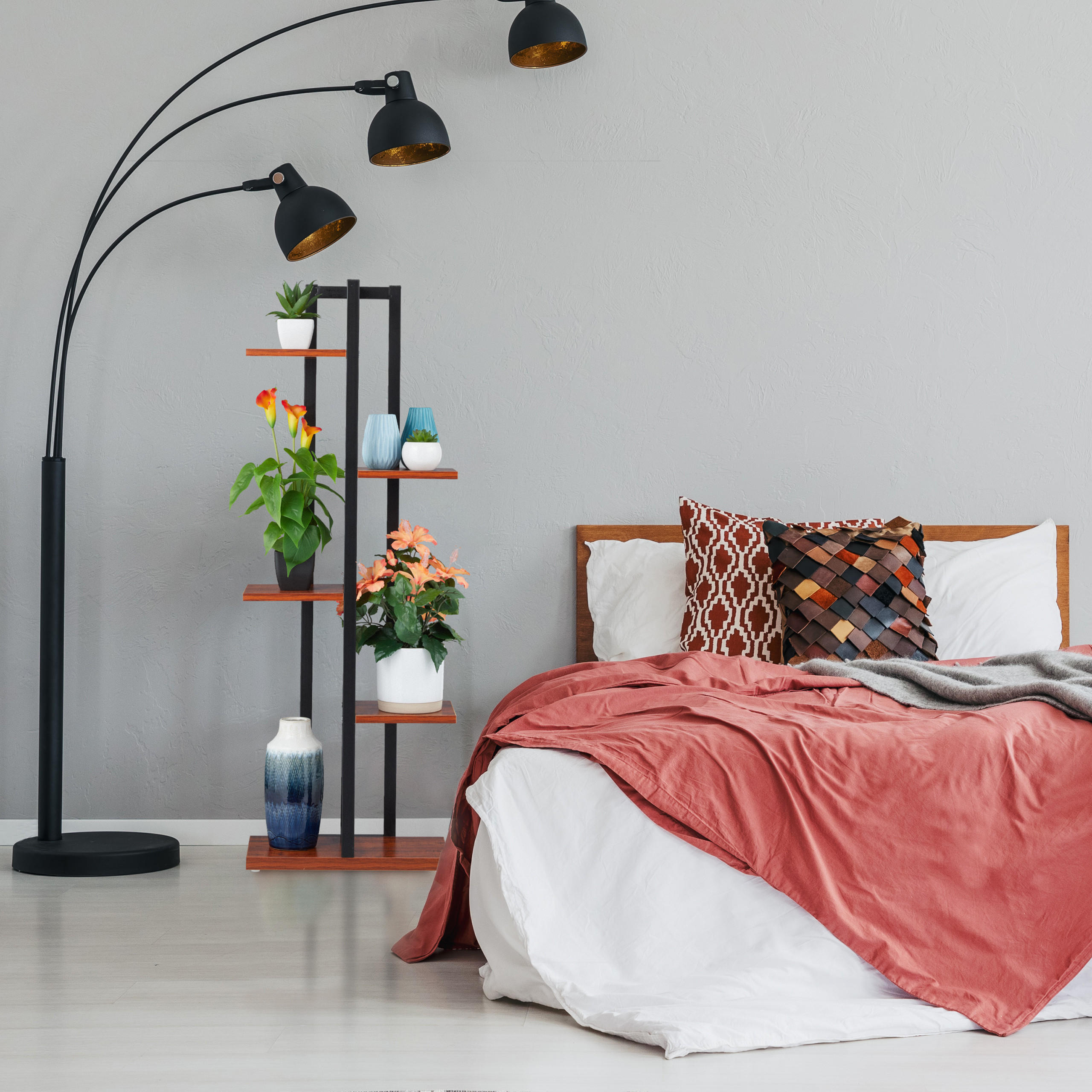 PFLANZENREGAL - Braun, Holzwerkstoff/Metall (43/117/22cm) - Relaxdays