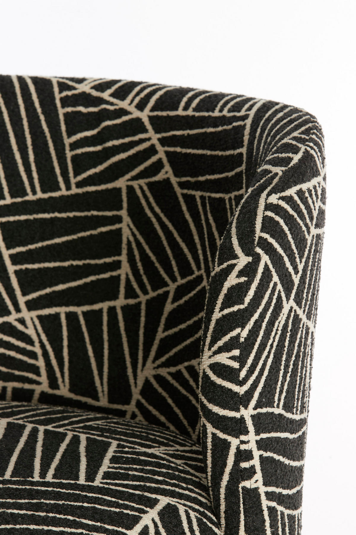 SESSEL Dieyda Schwarz 68/67/72 cm - Schwarz, Textil (67/72/68cm) - Light & Living