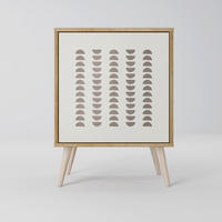 SIDEBOARD HARMONY ESSENCE, Eichefarben, 57,5x42x77,5 cm, Schräge Buchenholzfüße - Eichefarben/Buchefarben, Holzwerkstoff/Buchenholz (57.5/77.5/42cm) - SpaceRebels
