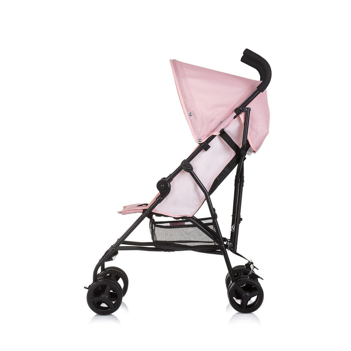 BUGGY Point rosa 5-Punkt-Gurt, Rückenlehne verstellbar, Korb - Rosa, Metall (66/46/100cm) - Chipolino