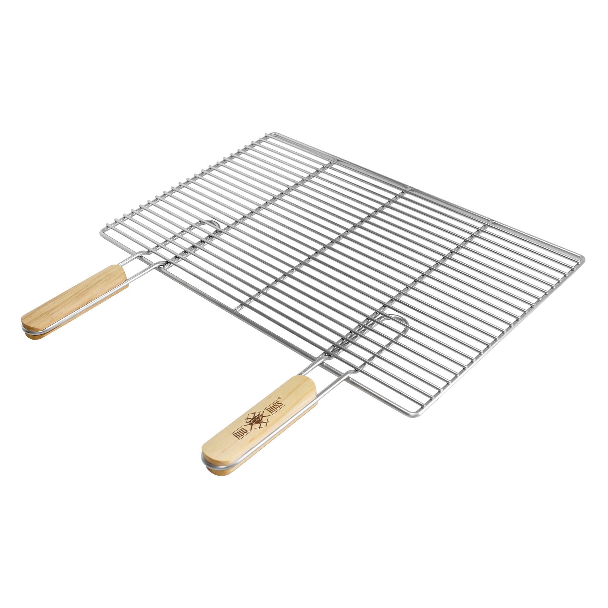 GRILLROST - Silberfarben, Metall (34/54cm) - BBQ Boss