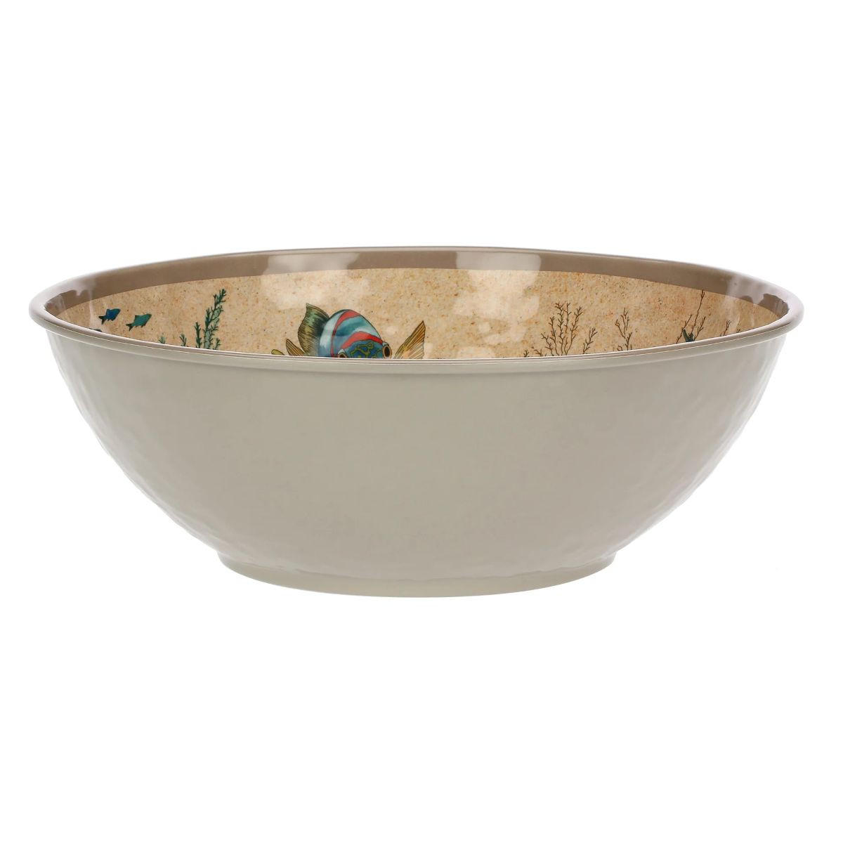 SCHÜSSEL / Salatschüssel Ø 36 cm Sea Life - Multicolor, Kunststoff (36cm) - Rose & Tulipani