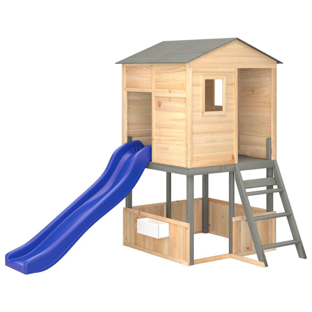 vidaXL Spielturm Braun 131.5x218.5x145 cm