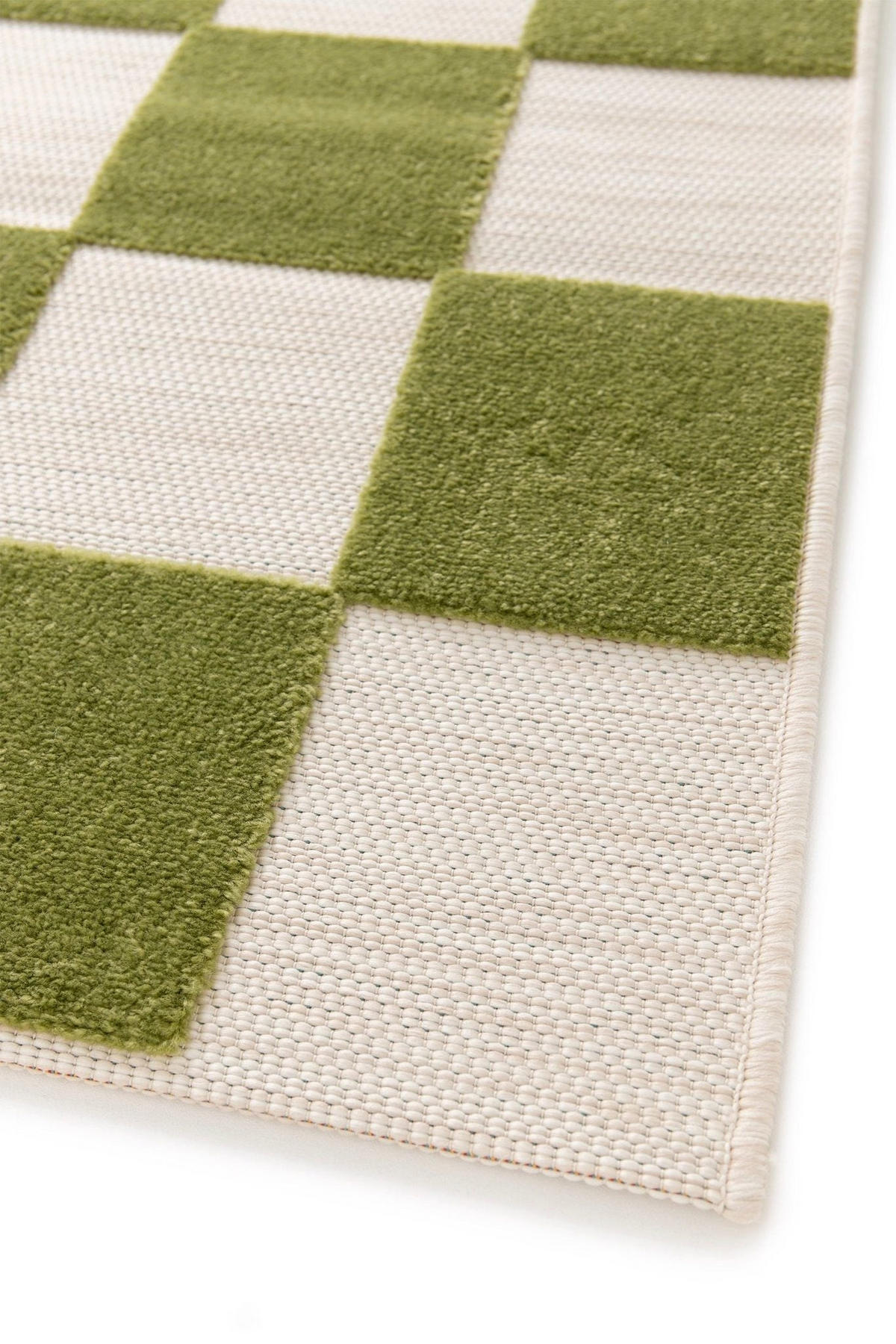 TEPPICH für Innen und Außen mit Skulptureffekt grün - Grün, Textil (120/170cm) - AFK Living