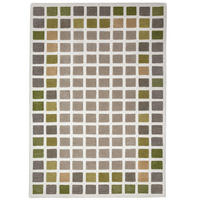 TEPPICH aus Wolle, handgetuftet, HAMPS, in Erdtöne-Grün, Quadratraster, 160 x 230 cm - Grün, Textil (160/230cm) - KADIMA DESIGN