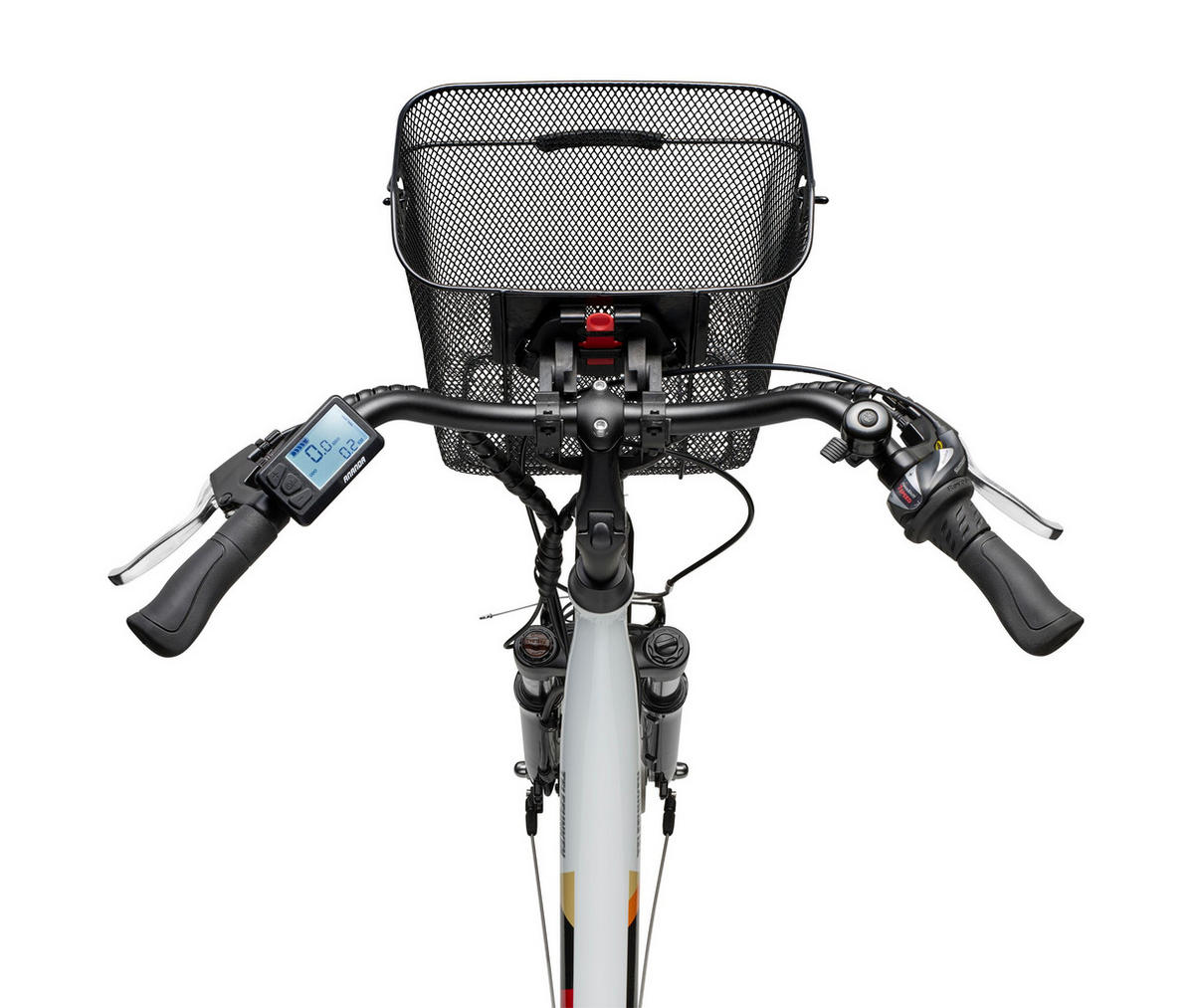 E-BIKE Cityrad Multitalent RC822 Für Damen u. Herren 374,4 Wh Frontmotor 7-Gang-Kettenschaltung 28 Zoll - Weiß, Metall (114.5cm) - Telefunken