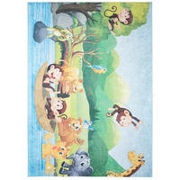 TEPPICH EMMA Blau 140/200 cm - Blau, Kunststoff (140/200cm) - Tapiso