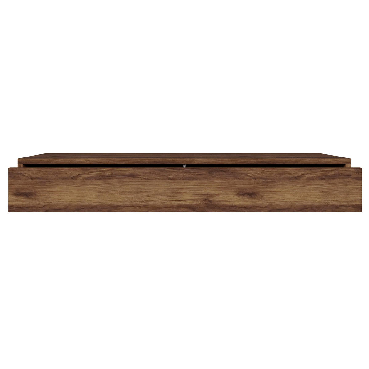 WANDKONSOLE Sanva Nussbaum Warmia Optik 90 cm - Dunkelbraun, Holzwerkstoff (90/17/35cm) - Selsey