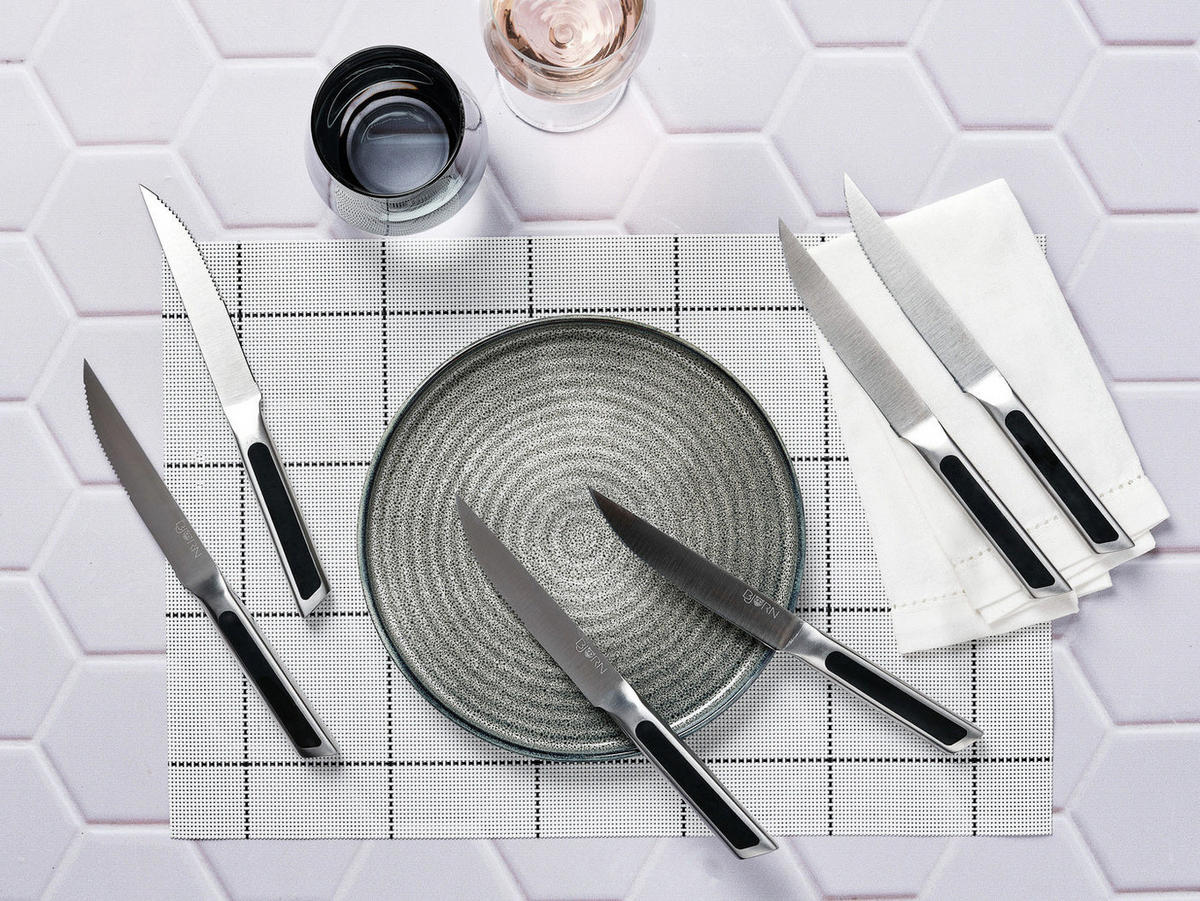 STEAKMESSER Loki - 6er-Set - Silberfarben, Metall (24cm) - Björn
