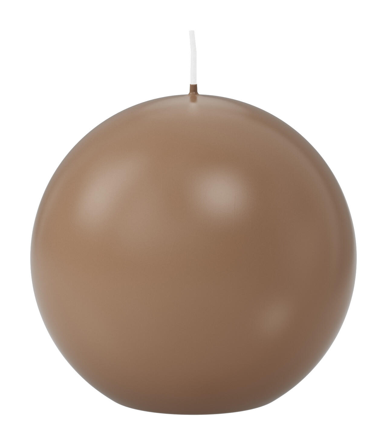 KUGELKERZEN Caramel Ø 100 mm, 6 Stück - Beige, Paraffin (10/10/10cm) - Wiedemann Kerzen