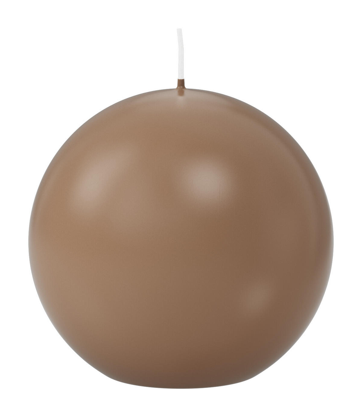 KUGELKERZEN Caramel Ø 100 mm, 6 Stück - Beige, Paraffin (10/10/10cm) - Wiedemann Kerzen