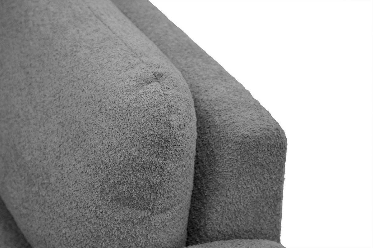 SOFA FEBE 2-Sitzer, dunkelgrau - Dunkelgrau/Schwarz, Holz/Textil (160/82/96cm) - Courtois Laville