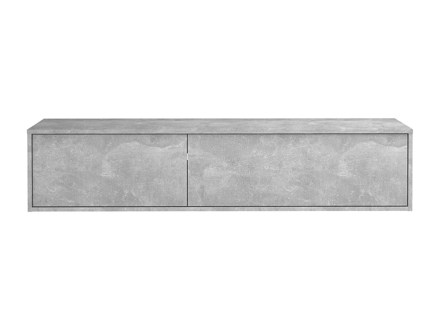 WASCHBECKENUNTERSCHRANK - 150 cmcm x 47 cmcm - Holz, Platte - Hellgrau - ISAURE - Hellgrau, Holz (150/32/47cm) - Vente-Unique