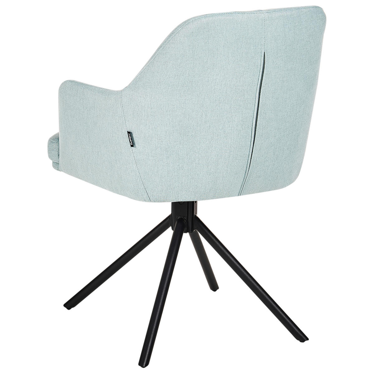 ESSZIMMERSTUHL 2er-Set Mintgrün Mira - Schwarz/Mintgrün, Textil (56/84/60cm) - Beliani