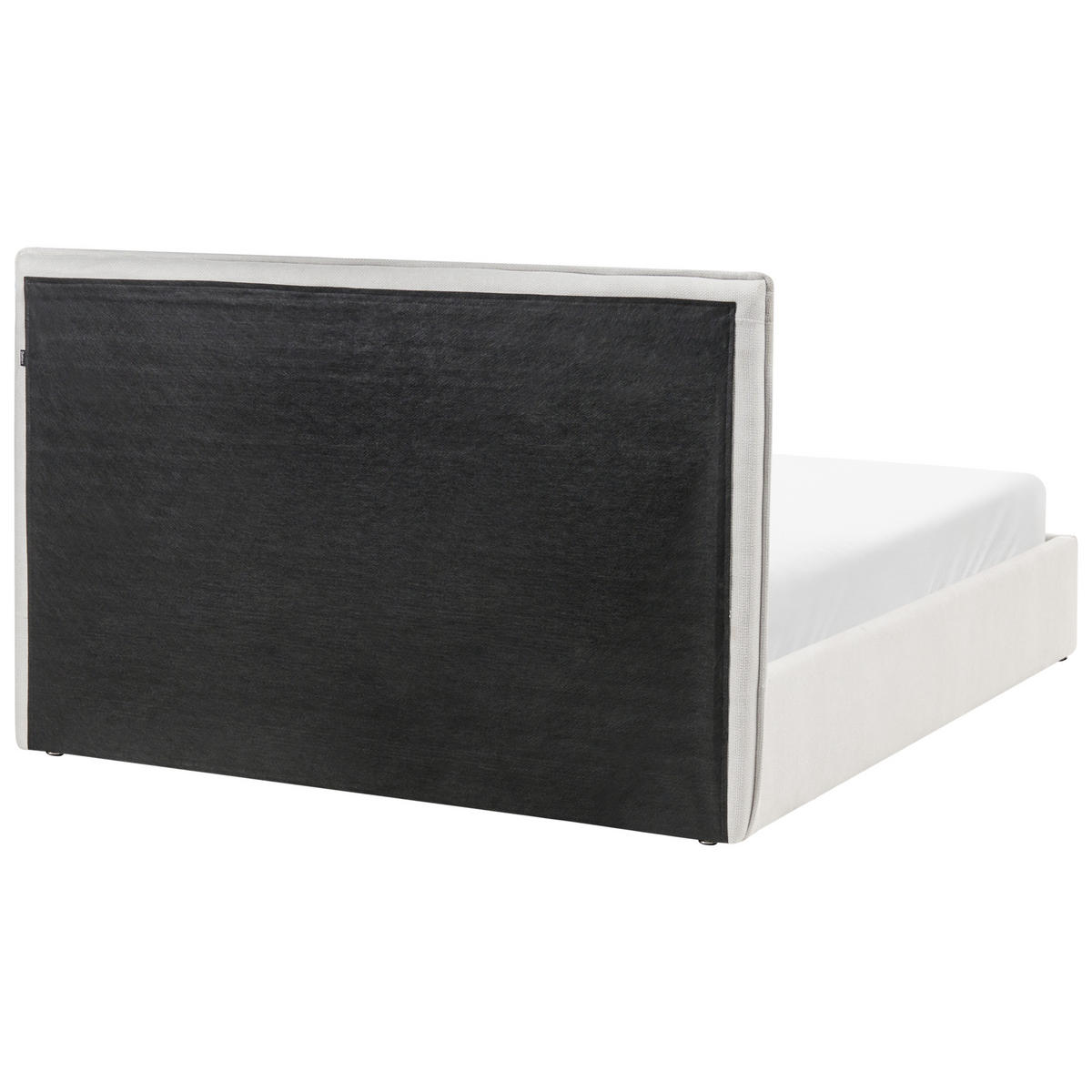 BETT mit Stauraum 140/200 cm Hellbeige Tarascon - Beige, Textil (140/200cm) - Beliani