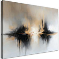 WANDBILD abstraktes beigegrau - Beige, Textil (60/40cm) - Feeby