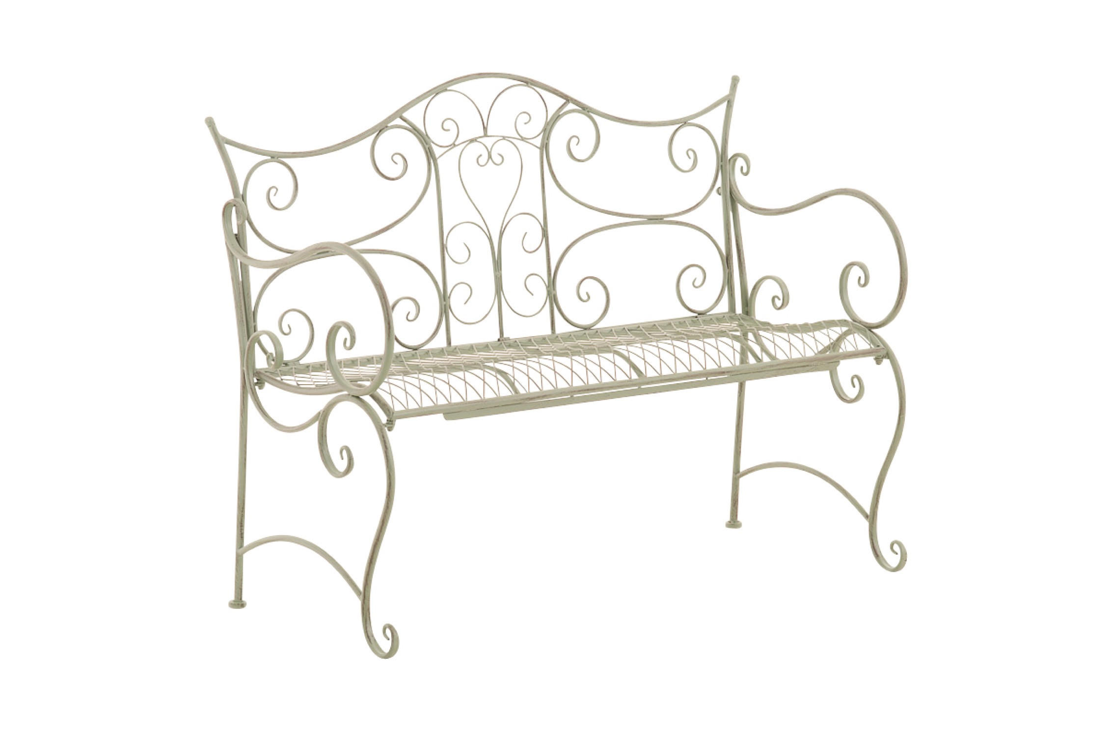 GARTENBANK Targo antik-grün - Grün, Metall (113/47/89cm) - TPFGarden