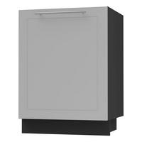 KÜCHENUNTERSCHRANK Kvantum D1D/60 Dust Grey Matt / Schwarz Matt 60 / 50 / 82cm - Schwarz/Grau, Holz/Holzwerkstoff (60/82/50cm) - Feldmann-Wohnen