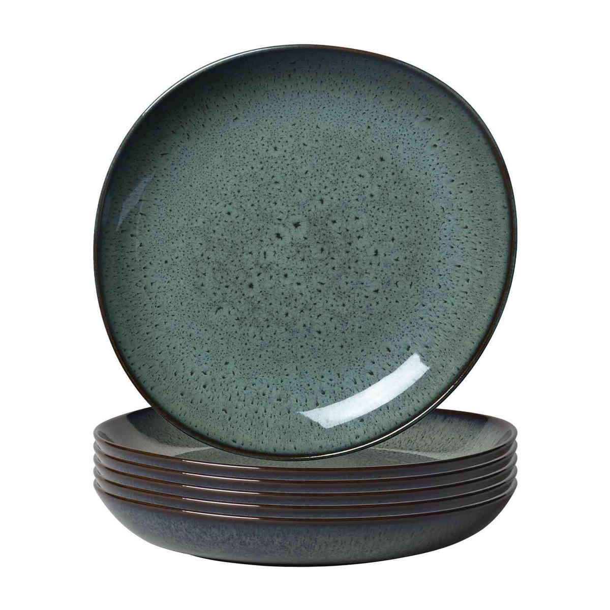 SCHALEN FLACH Lave Gris ø 27 cm 6er Set - Grau, Keramik (27cm) - like.Villeroy & Boch