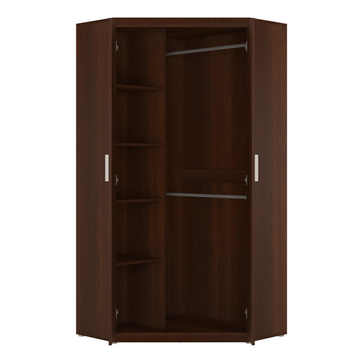 ECKSCHRANK Imperia-129 - Braun, Holzwerkstoff (93/195/93cm) - Lomado