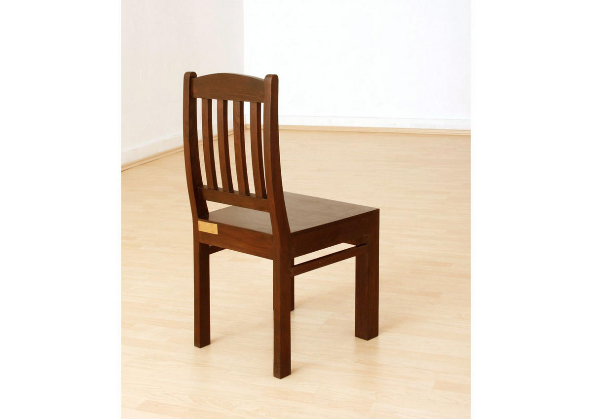 STUHL Massivholz 45 x 46 x 97 cm dunkelbraun OXFORD #16 - Dunkelbraun, Holz (45/97/46cm) - Massivmoebel24