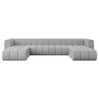 WOHNLANDSCHAFT modulares Sofa Joren-U2 - 410x177x70 cm Hellgrau - Hellgrau, Holzwerkstoff/Textil (410/70/177cm) - ALTDECOR