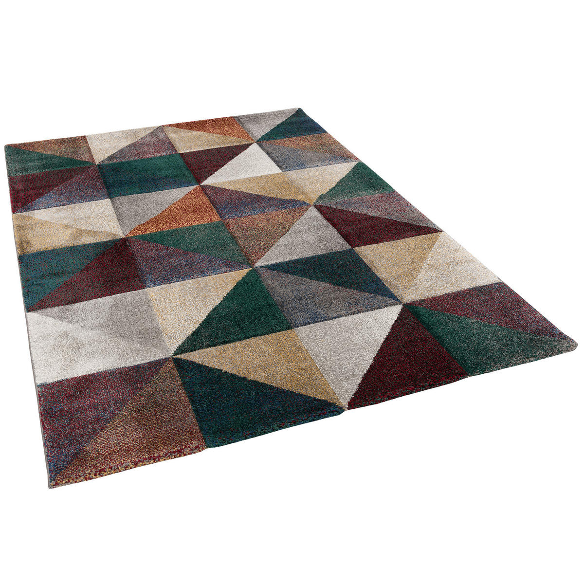 DESIGNER TEPPICH MAUI MODERN PRISMA - Grün, Textil (140/200cm) - Pergamon
