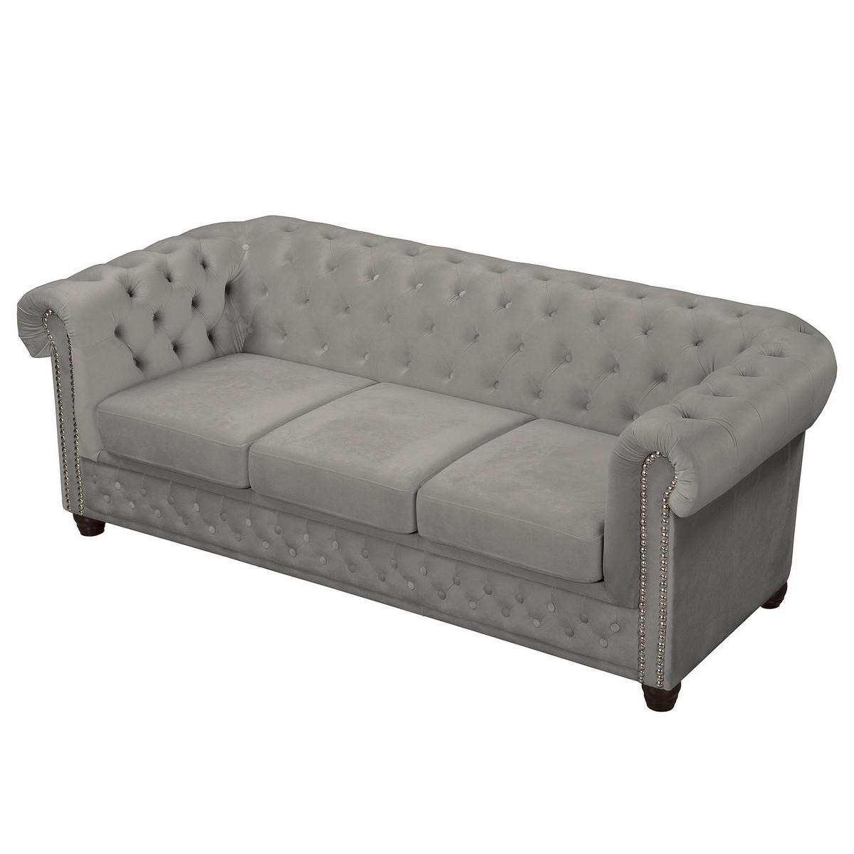 3-SITZER SOFA - Taupe, Textil (203/72/86cm) - home24