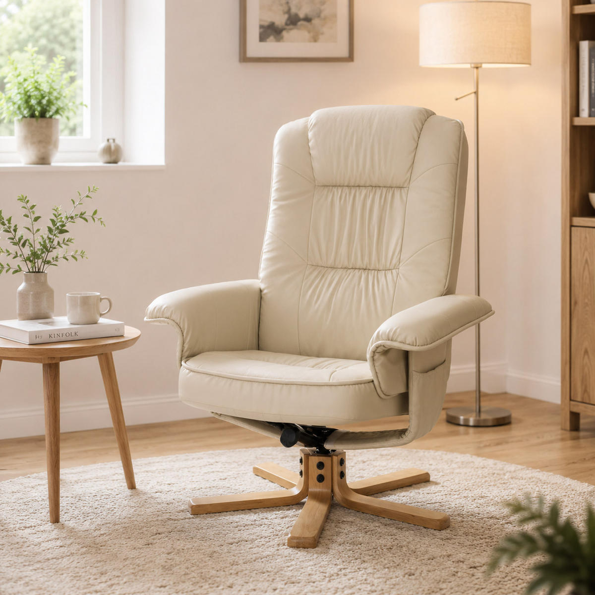 RELAXSESSEL Beige - Beige, Textil (80/100/70cm) - MCW