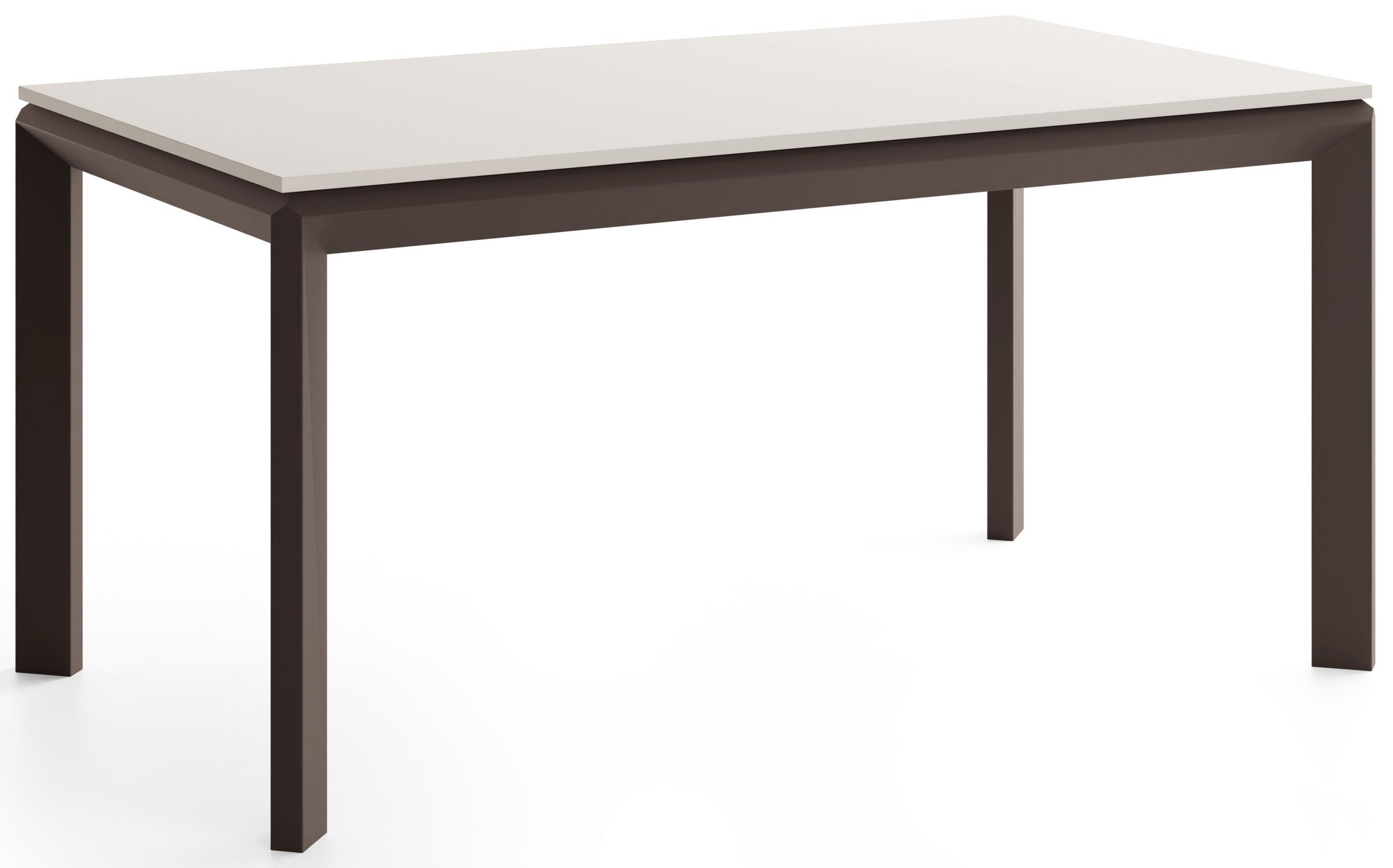 ESSTISCH Elan rechteckig ausziehbar verlängerbar mit Braunen Metallbeinen, Kaschmir 180-270/90/76 cm - Kaschmir/Beige, Holzwerkstoff/Metall (90/270/76cm) - WFL GROUP