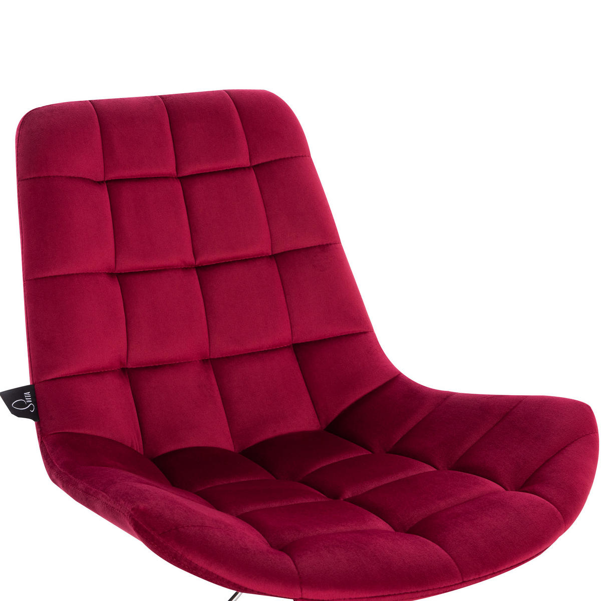 KINDERSCHREIBTISCHSTUHL MICKY Samtbezug Dunkelrot - Rot, Textil (51/87/59cm) - SVITA