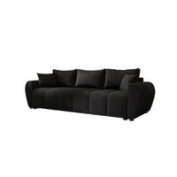 SOFA MOLISA mit Schlaffunktion COSMIC 100 mit Stauraum - Schwarz, Textil (86/82/246cm) - Bedante