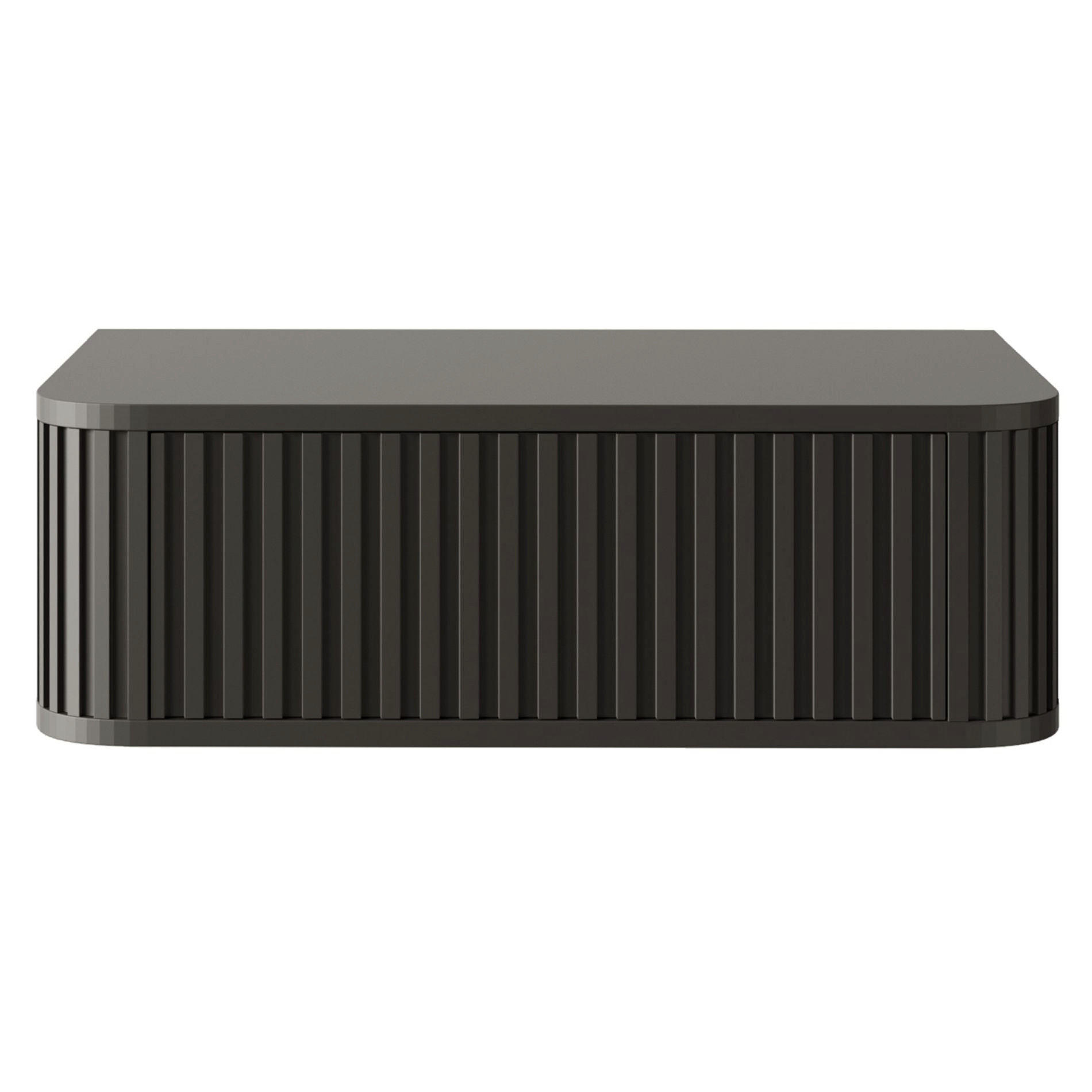 NACHTKONSOLE Ovarlo Schwarz 63 cm - Schwarz, Holzwerkstoff (63.2/20.4/38cm) - Selsey