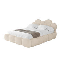 POLSTERBETT mit Bettkasten und Lattenrost, Boxbett ohne Matratze - LANA 200x200 Beige - Creme, Holzwerkstoff/Textil (200/200cm) - ALTDECOR