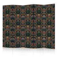 PARAVÁN Akustický 5-dielny 225x172 cm Viktoriánsky Štýl - viacfarebná, drevo/textil (225/172/3cm) - Muralo