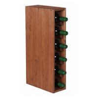 WEINREGAL Vincellar Mod 60x12x30 cm Schmal Modul Für 6 Flaschen Massives Kiefernholz Braun Geölt - Braun, Holz (12/60/30cm) - PROREGAL