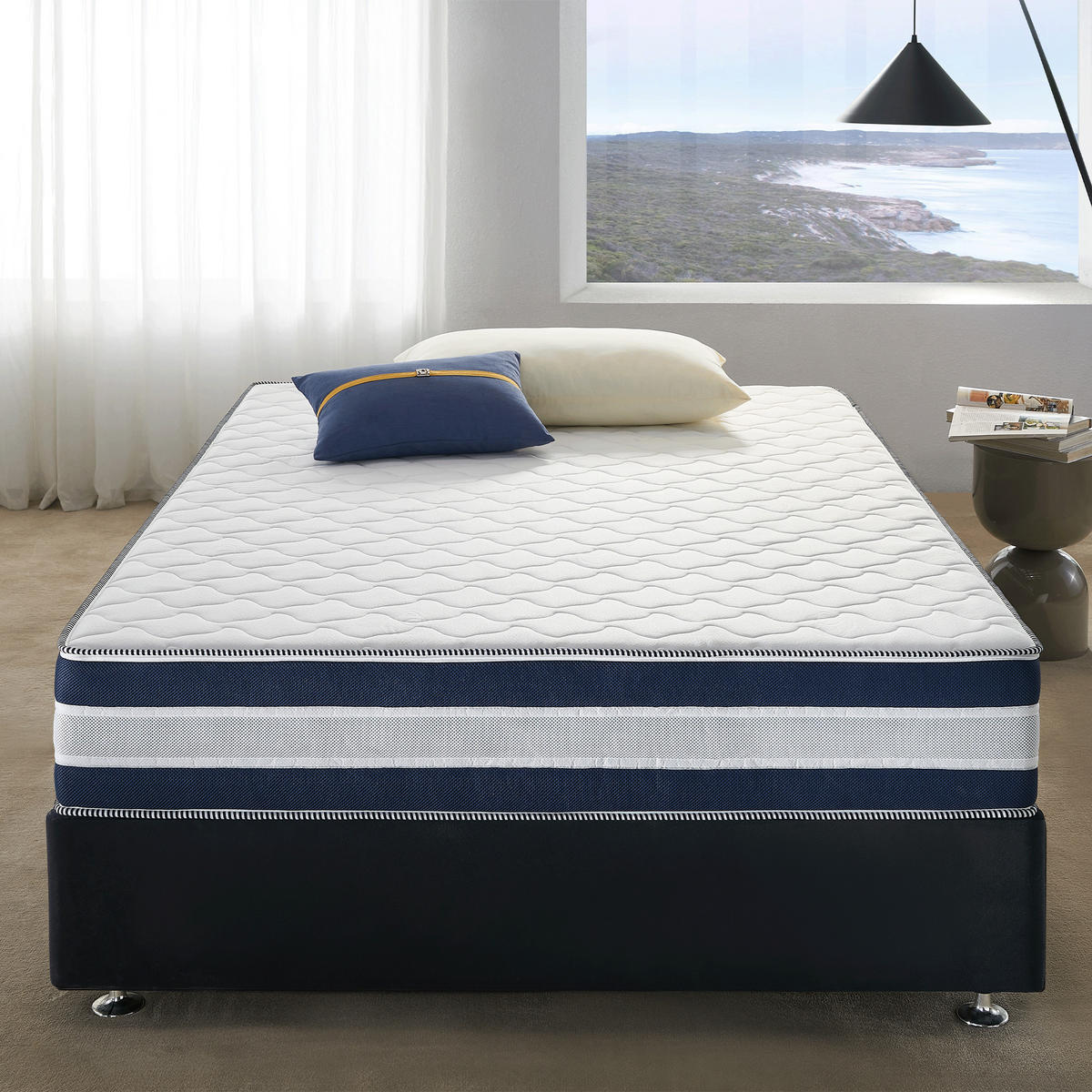 GEL-KALTSCHAUMMATRATZE RELAXX Höhe 25cm 140x200cm - Weiß, Textil (140/200cm) - Arensberger