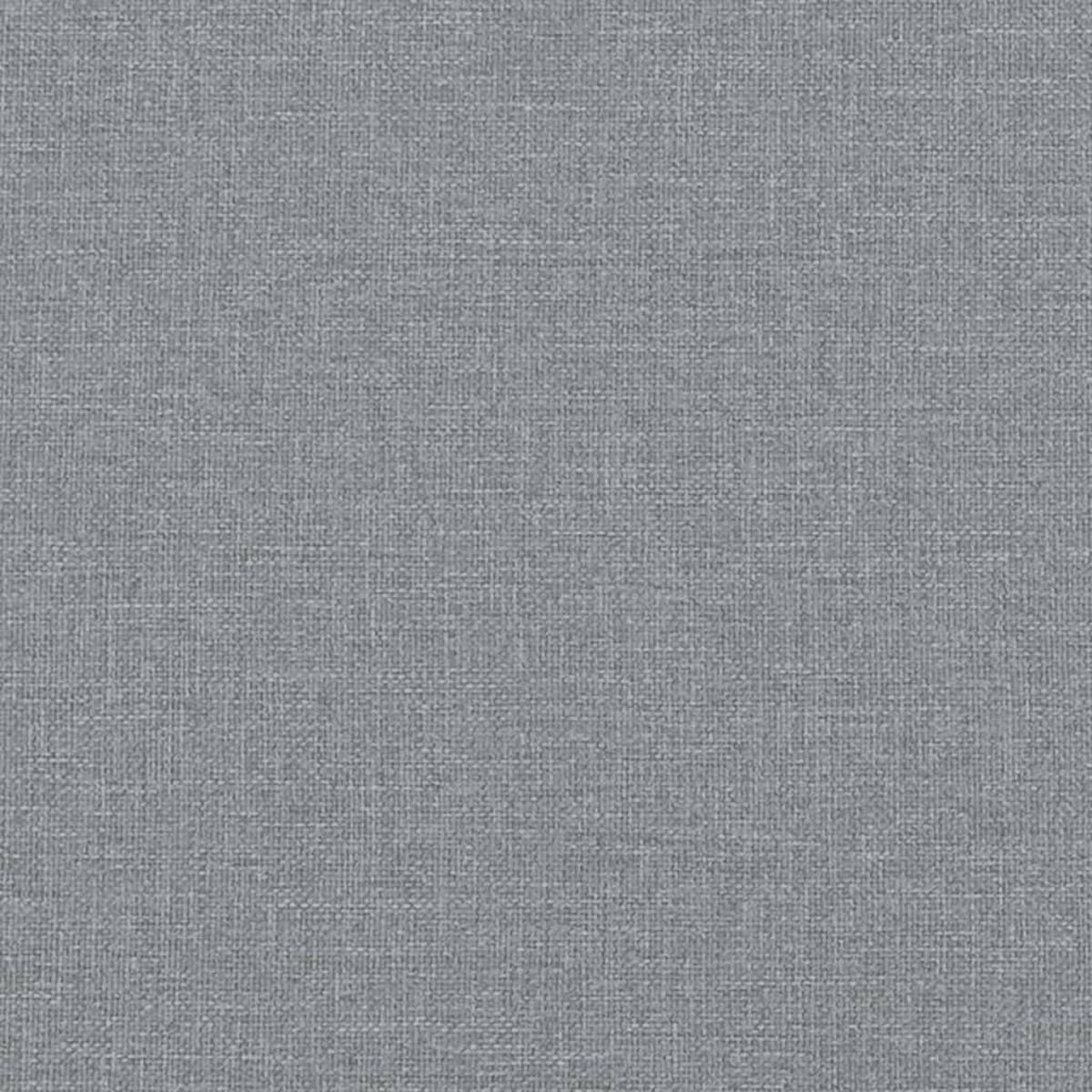 BETTGESTELL Ohne Matratze Hellgrau 100/200 Cm Stoff - Grau, Textil (100/200cm) - vidaXL