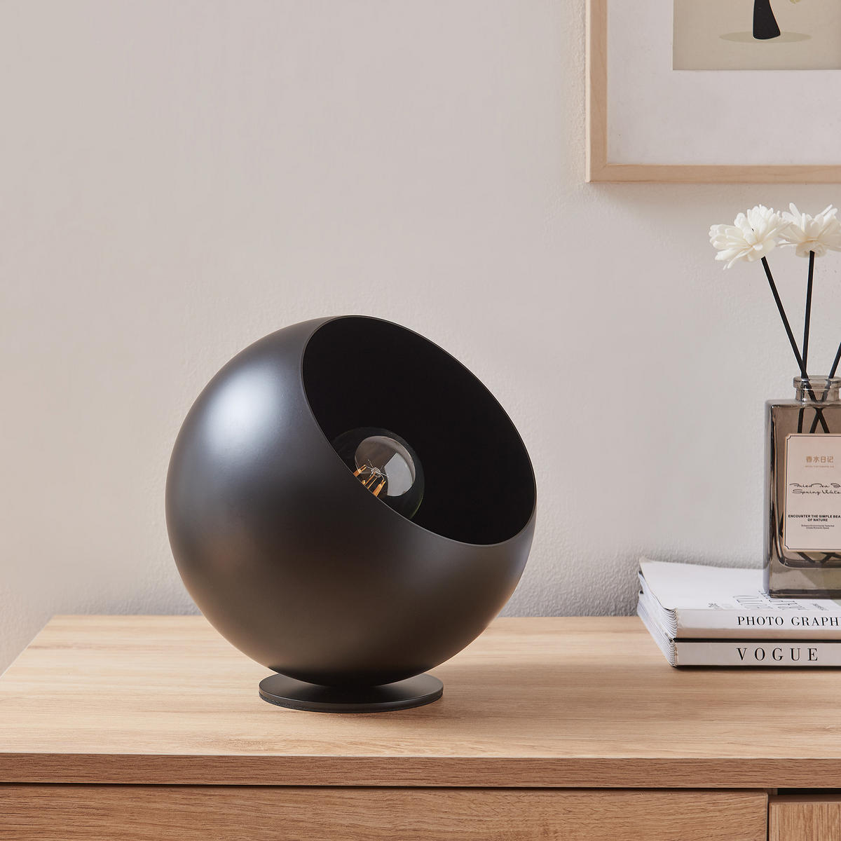 STOLNÍ SVÍTIDLO Lukkodso - černá, kov (20/20/20cm) - lux.pro