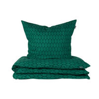 BETTWÄSCHESET Drops - Feinbiber - 2-teilig - 135x200 cm - Smaragd - Smaragdgrün, Textil (135/200cm) - SCHIESSER