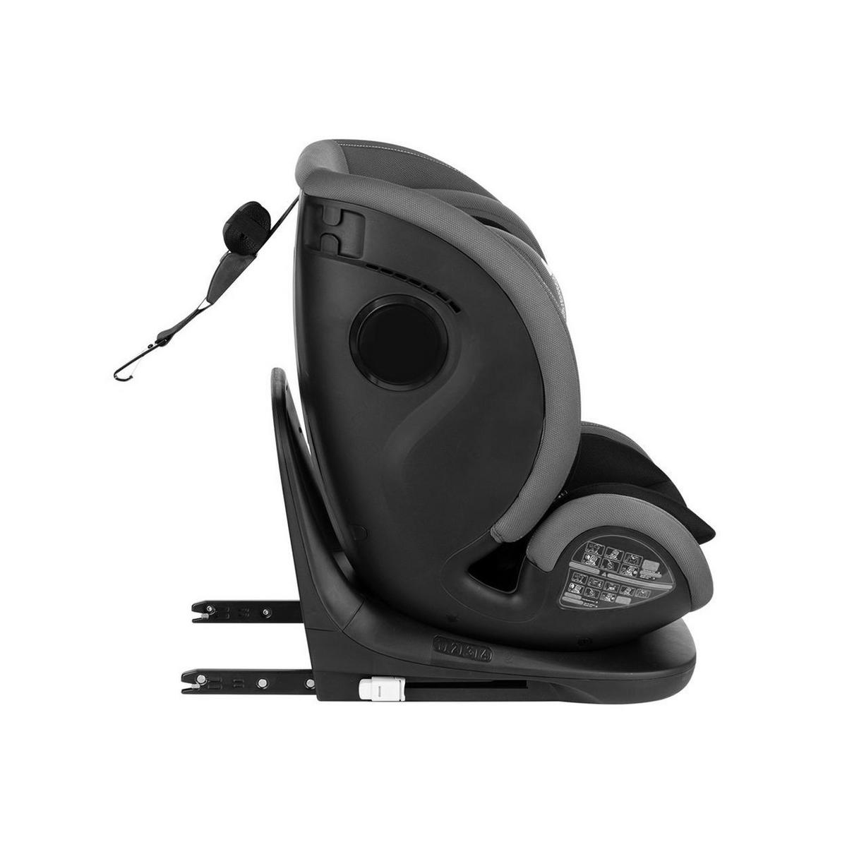 KINDERSITZ i-View i-Size hellgrau (40-150cm) Isofix Top Tether 360-Grad-Drehung - Grau, Kunststoff (44/57/53cm) - Kikka boo
