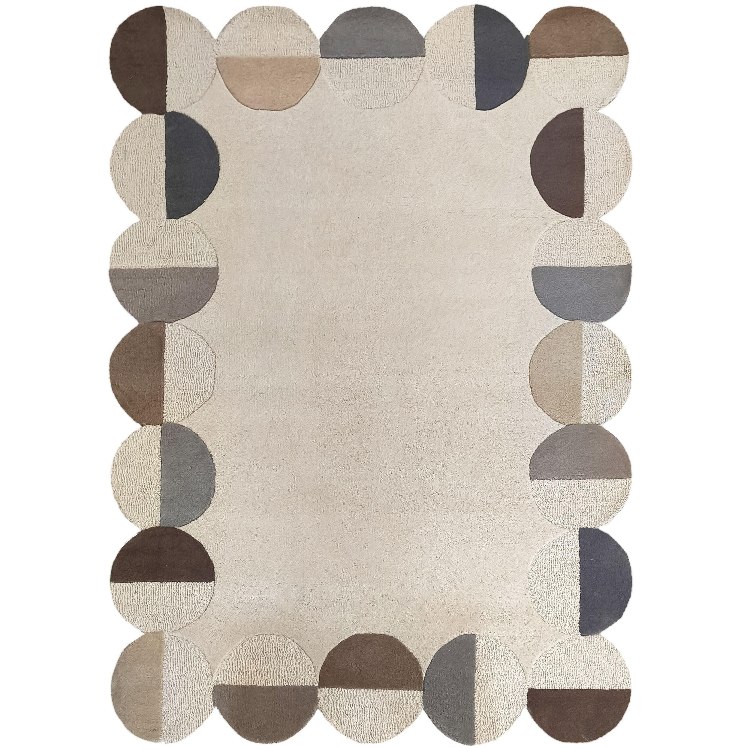 TEPPICH aus Wolle HALLEIN in Natur, geometrisch, 160 x 230 cm - Beige, Textil (160/230cm) - KADIMA DESIGN