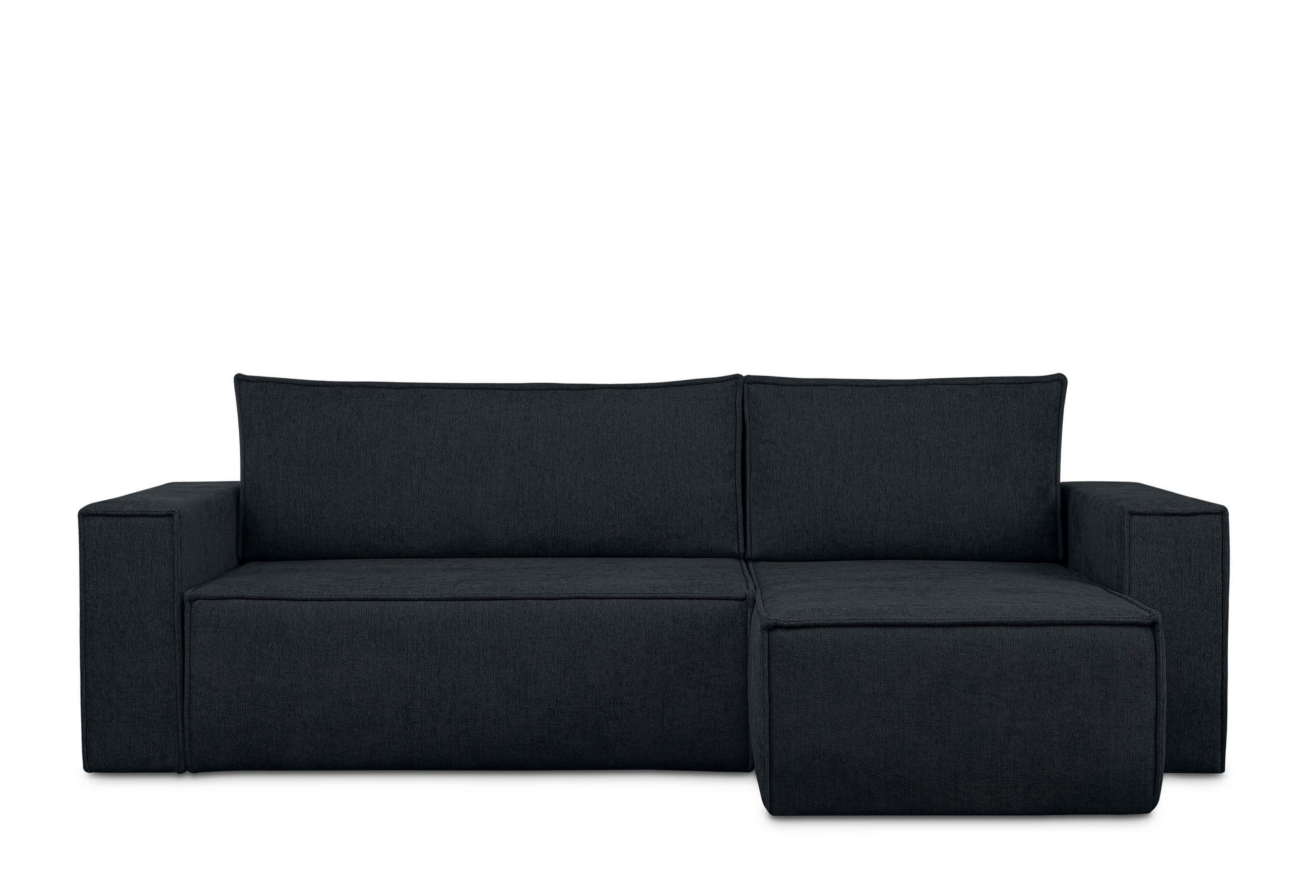 ECKSOFA-LINKS/RECHTS NAPI II mit Schlaffunktion, dunkelblau - Dunkelblau, Textil (262/148cm) - KONSIMO®