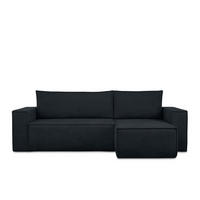 ECKSOFA-LINKS/RECHTS NAPI II mit Schlaffunktion, dunkelblau - Dunkelblau, Textil (262/148cm) - KONSIMO®