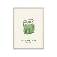 POSTER mit Rahmen Affordable Art Prints - Chilled Green Elixir - Eichefarben/Grün, Holz/Papier (30/40cm) - Poster&Frame