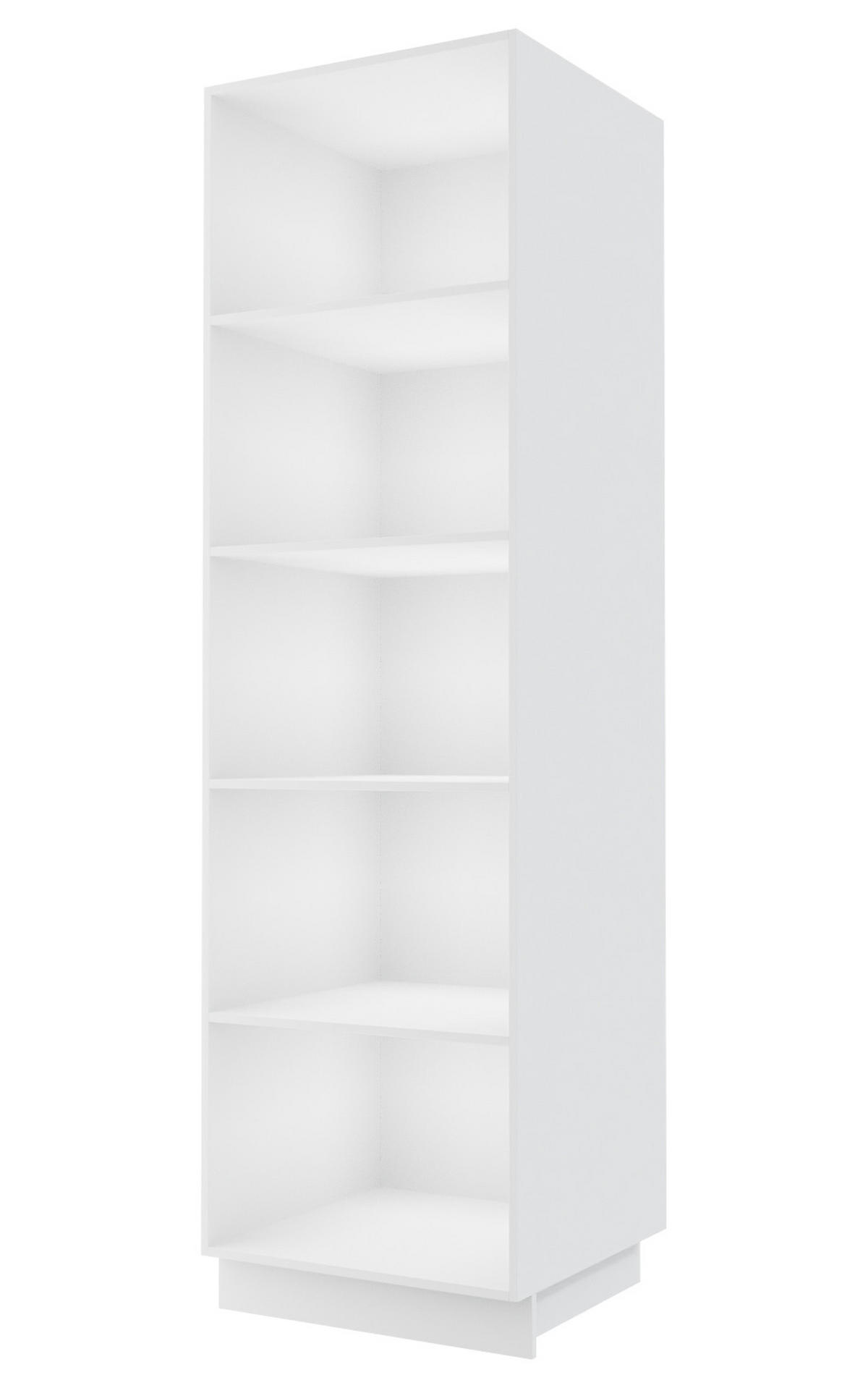 GESCHIRRSCHRANK Kvantum D14/DP/60/207 Dust Grey Matt / Weiß Matt 60 / 59 / 207cm - Weiß/Grau, Holz/Holzwerkstoff (60/207/59cm) - Feldmann-Wohnen