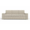 SOFA TIMON 245cm breit in Cord Beige - Beige, Holz/Holzwerkstoff (245/90/92cm) - Deine Möbel 24