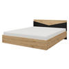 DOPPELBETT Aston 08 - Eichefarben/Schwarz, Holzwerkstoff (160/200cm) - MIRJAN24