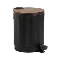 ABFALLBEHÄLTER Baltro - Schwarz, Metall (20.5/26.5/28.5cm) - home&you