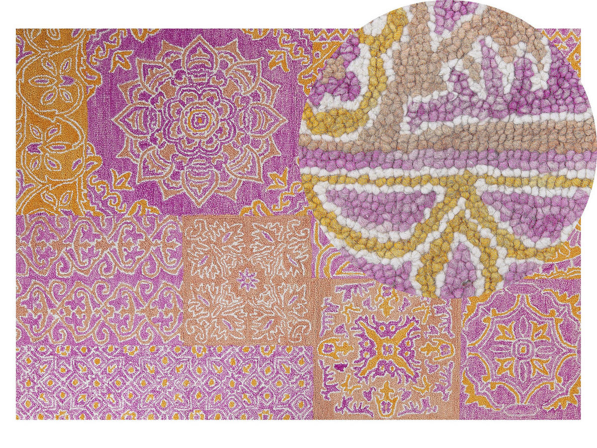 VINTAGE-TEPPICH Avanos 200/140 cm - Multicolor, Textil (140/200cm) - Beliani